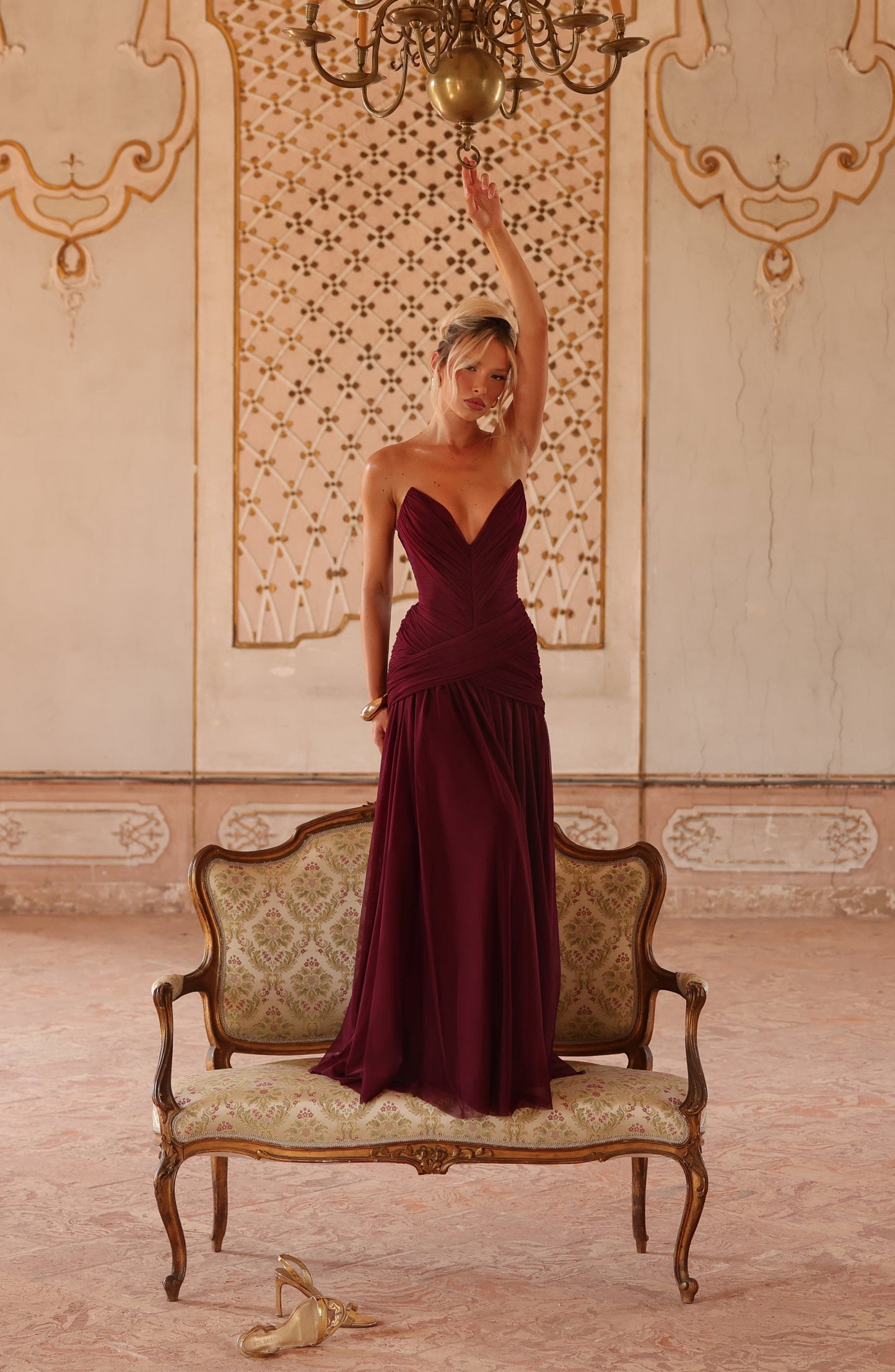 Vestido Maxi Persephara - Laca de Cereza