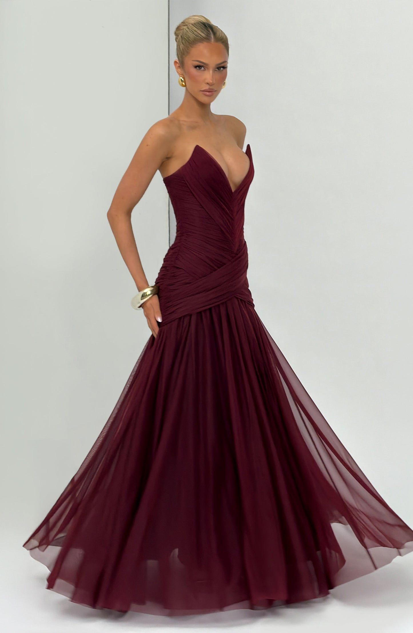 Vestido Maxi Persephara - Laca de Cereza