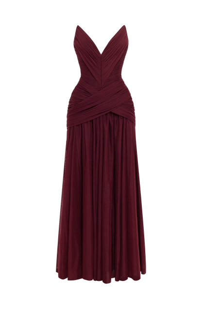 Vestido Maxi Persephara - Laca de Cereza
