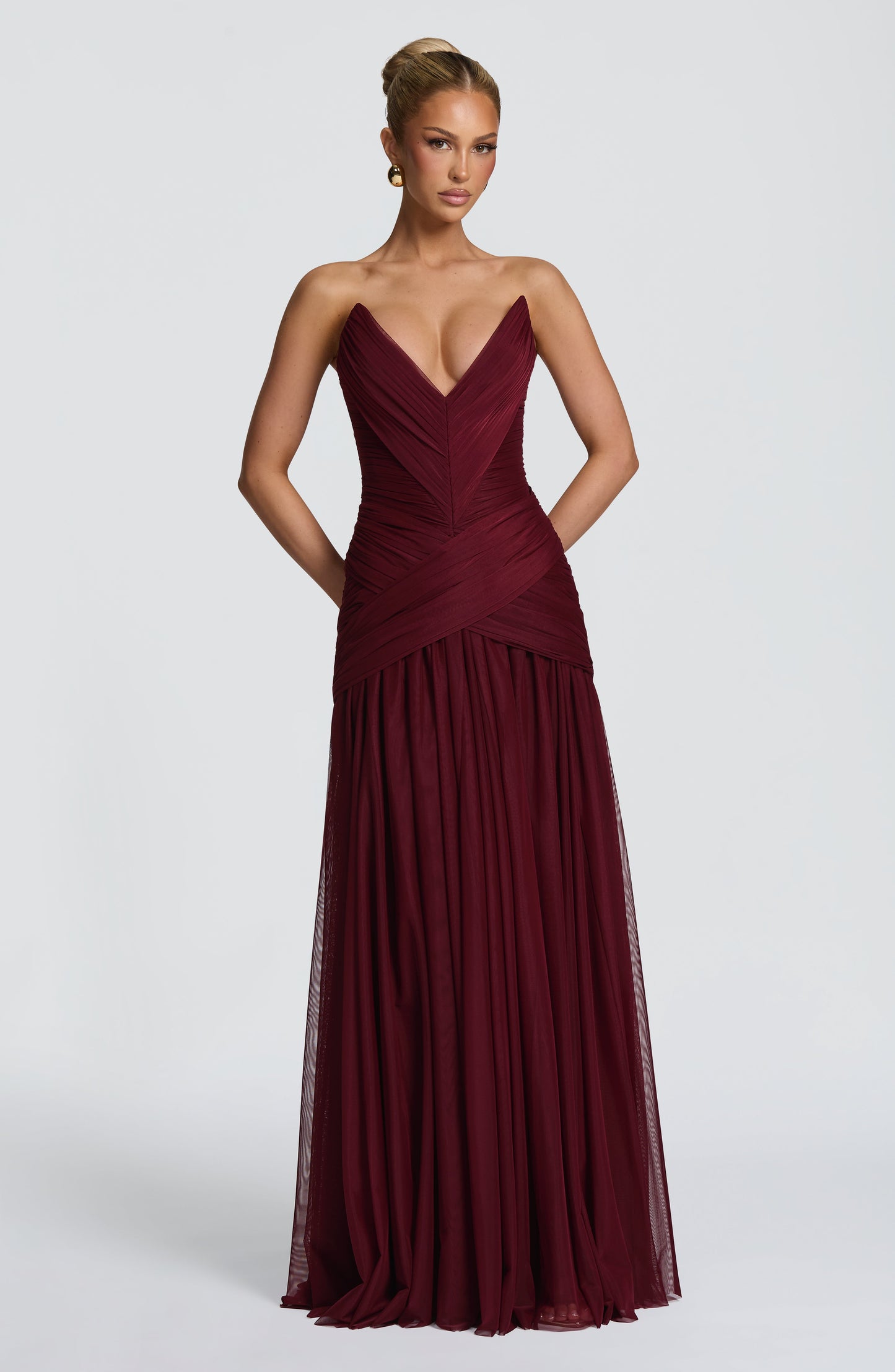 Vestido Maxi Persephara - Laca de Cereza