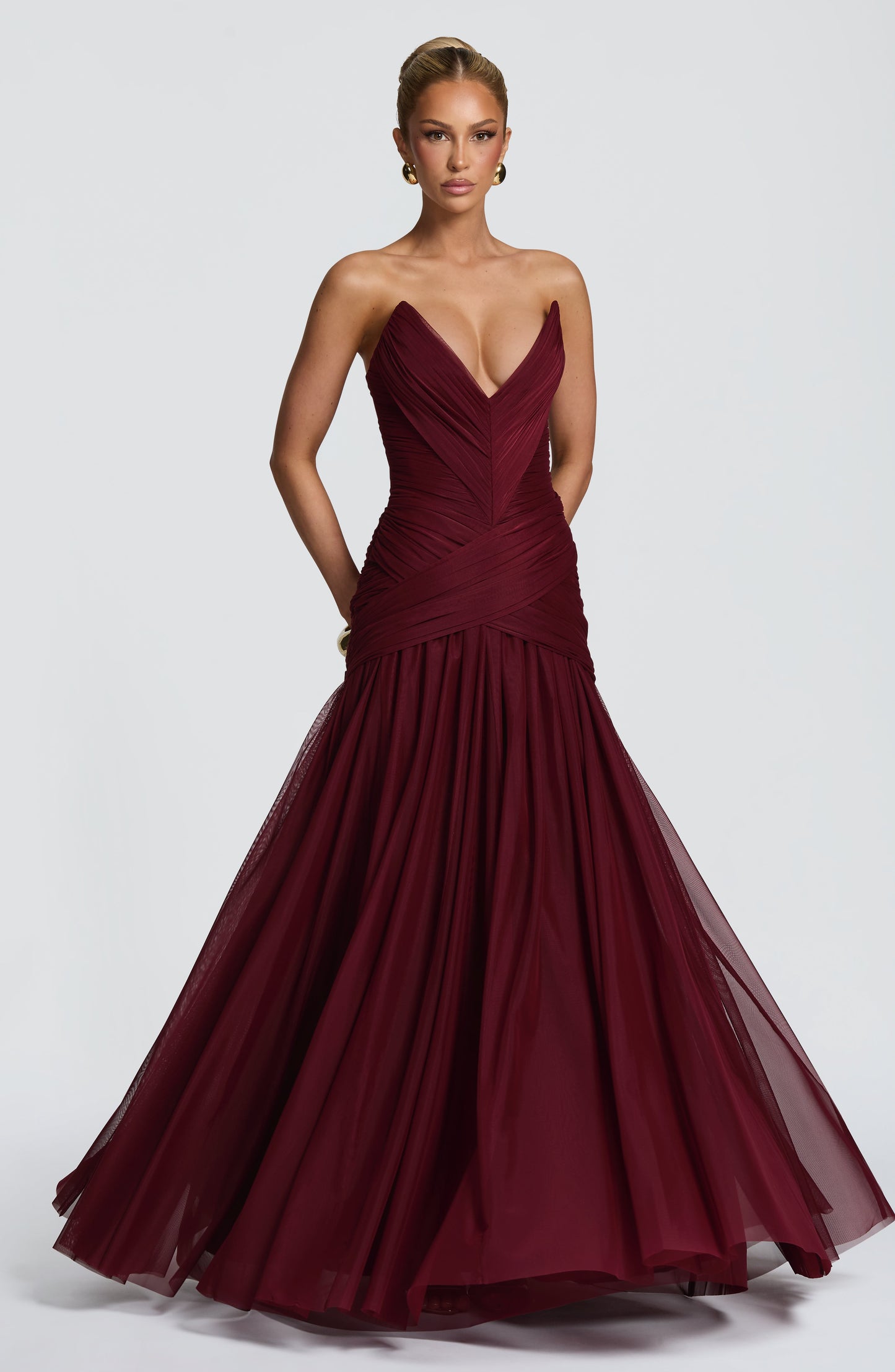 Vestido Maxi Persephara - Laca de Cereza