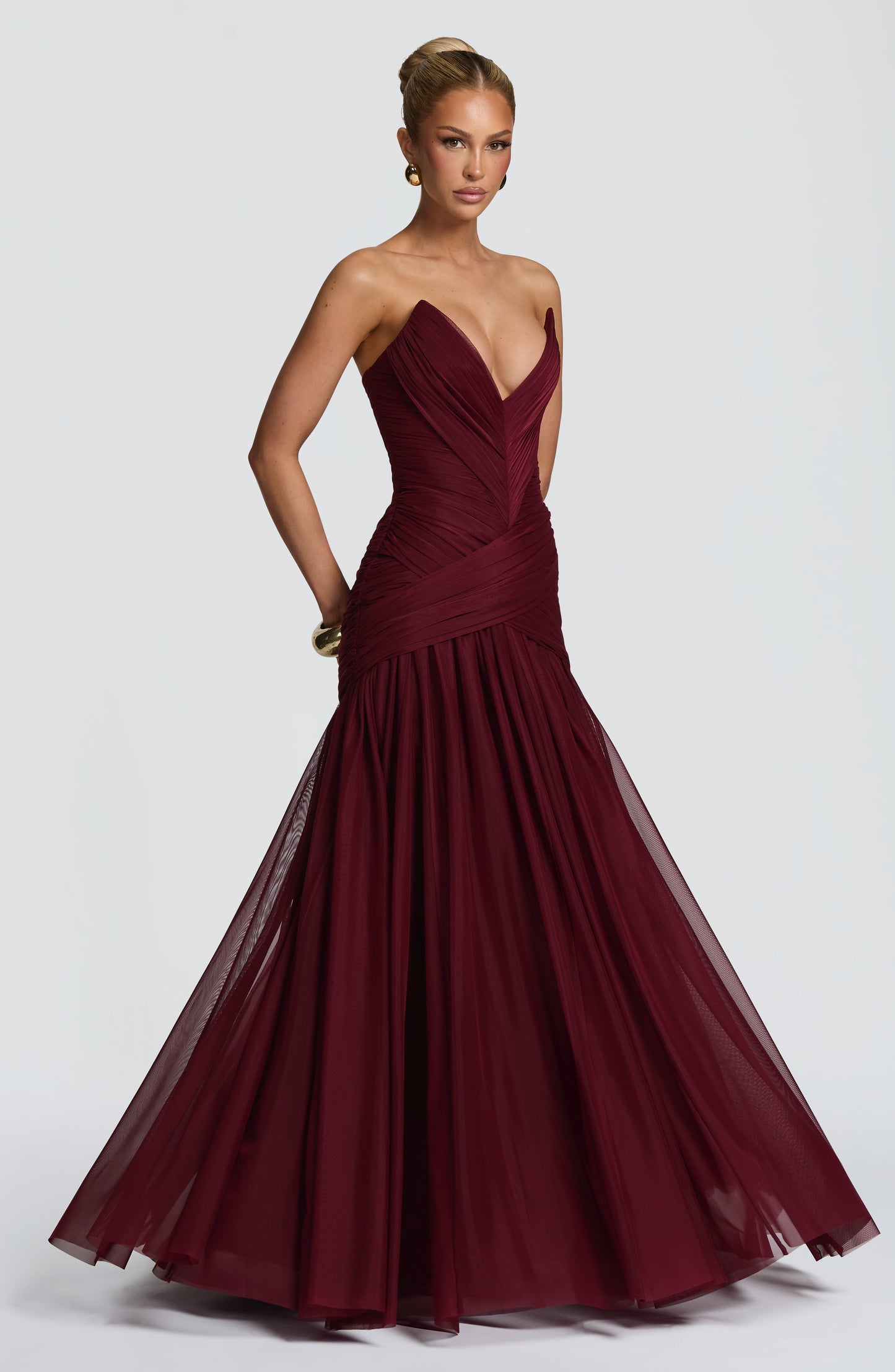 Vestido Maxi Persephara - Laca de Cereza